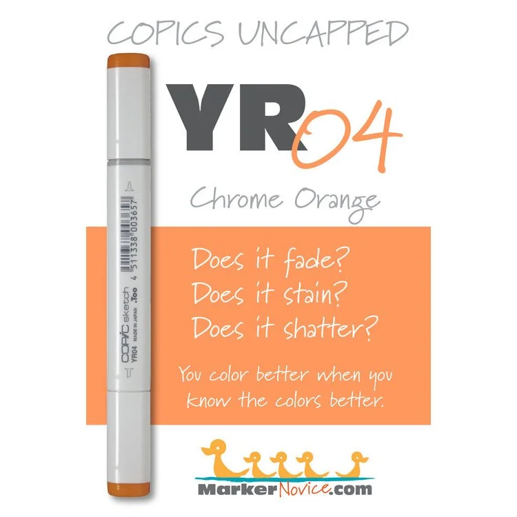 YR04 - Copic Sketch Marker Chrome Orange — Violeta Ink
